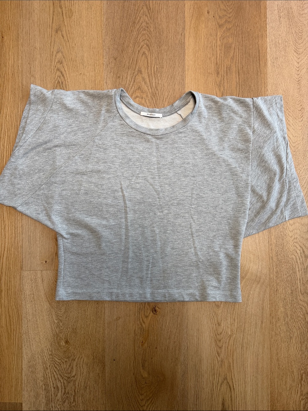 Pharaoh Gray Terry Short Sleeve top